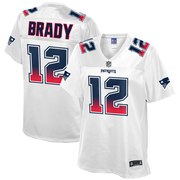 Lulu Grace Designs New England Patriots Inspired Glitter Jersey: NFL Football Fan Gear & Apparel M / Ladies Crew Neck Tee